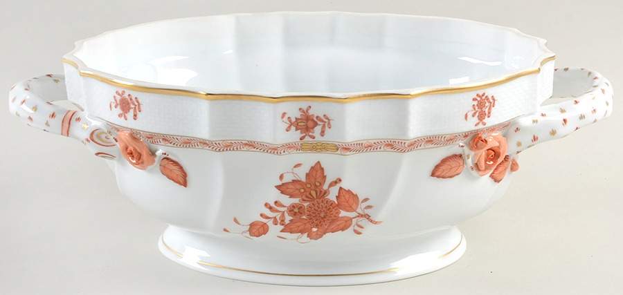 Chinese Bouquet Rust (AOG) Tureen No Lid by Herend-1