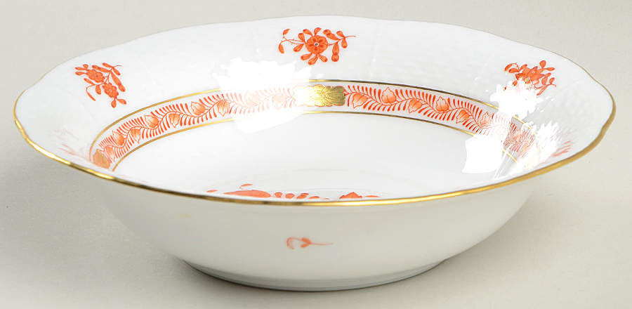 Chinese Bouquet Rust (AOG) Oatmeal Bowl by Herend-1