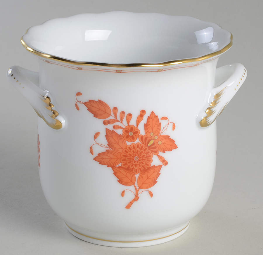 Chinese Bouquet Rust (AOG) 3" Cachepot by Herend-1