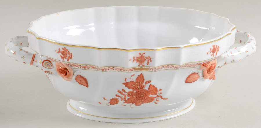 Chinese Bouquet Rust (AOG) Tureen No Lid by Herend-1