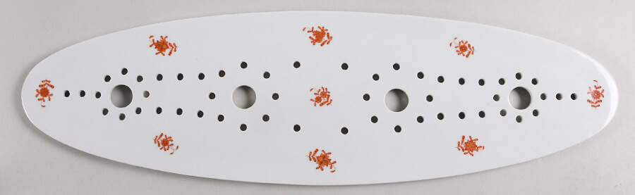 Chinese Bouquet Rust (AOG) Strainer for Fish Platter by Herend-1