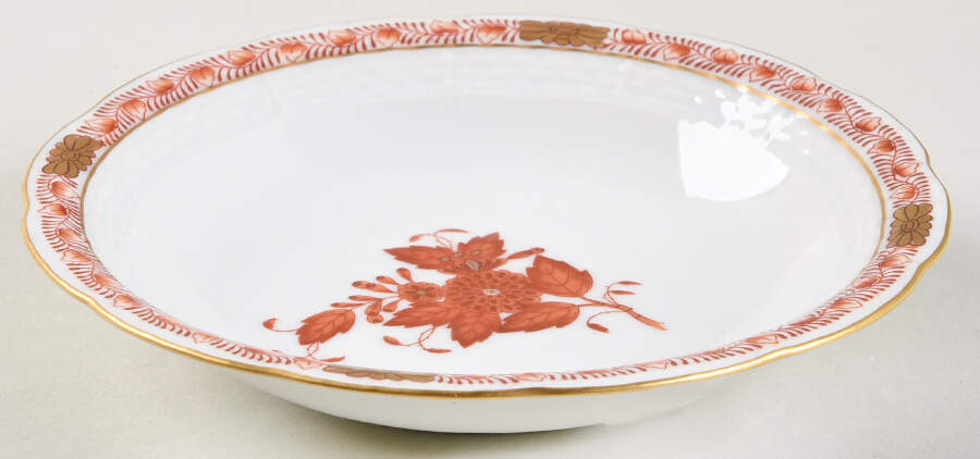 Chinese Bouquet Rust (AOG) Fruit/Dessert (Sauce) Bowl by Herend-1