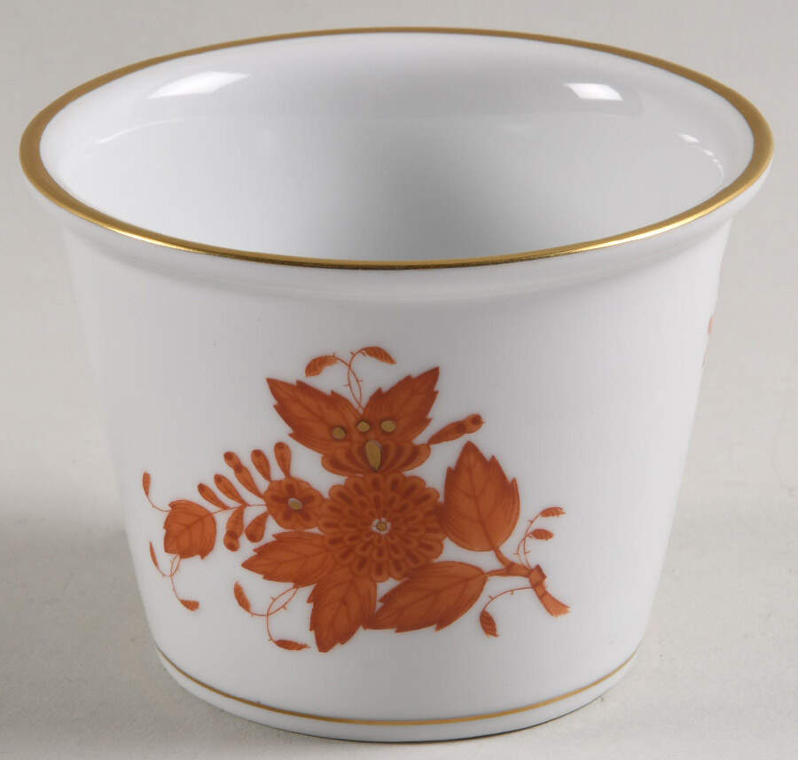 Chinese Bouquet Rust (AOG) 2" Flower Pot No Underplate by Herend-1
