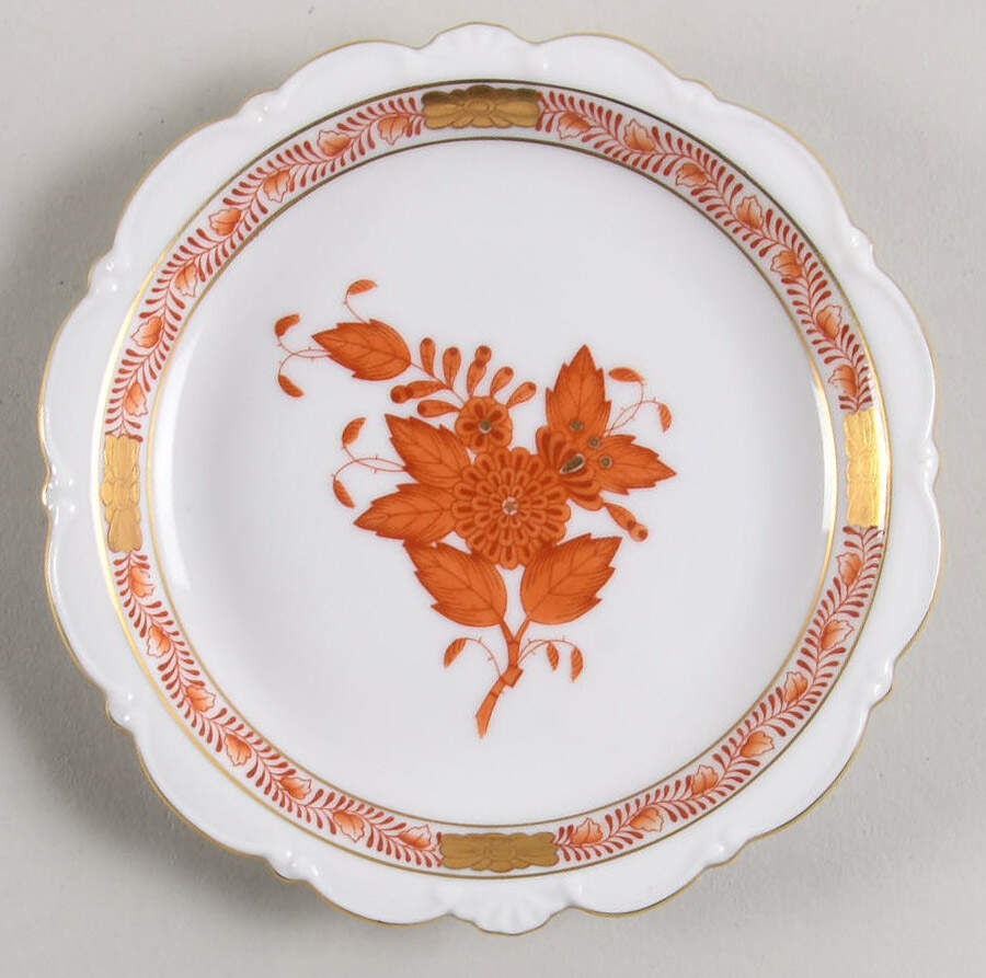 Chinese Bouquet Rust (AOG) Coaster by Herend-1