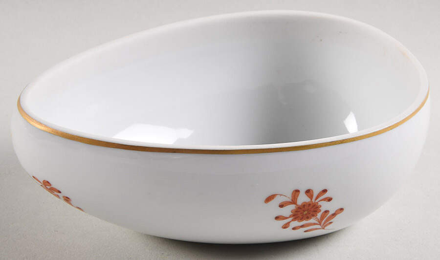 Chinese Bouquet Rust (AOG) Large Egg Box No Lid by Herend-1