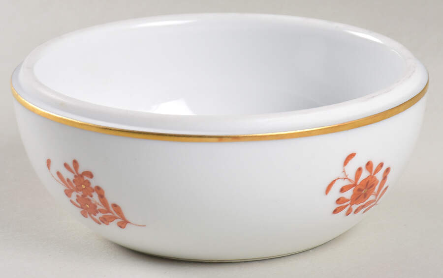 Chinese Bouquet Rust (AOG) 4" Round Box No Lid by Herend-1