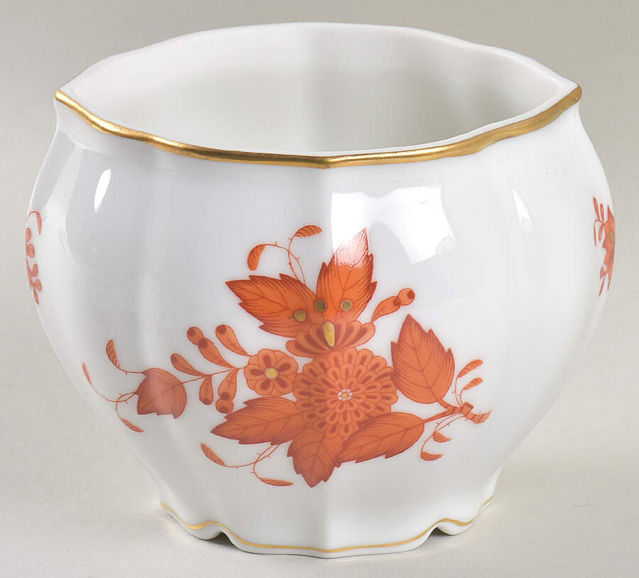Chinese Bouquet Rust (AOG) Bon Bon No Lid by Herend-1