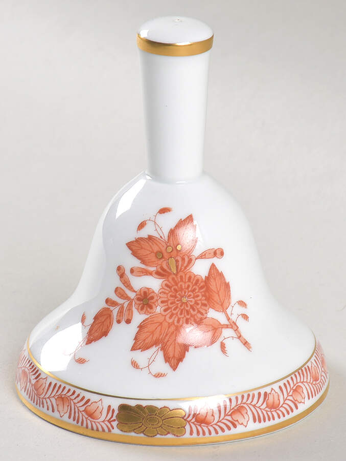 Chinese Bouquet Rust (AOG) Bell by Herend-1
