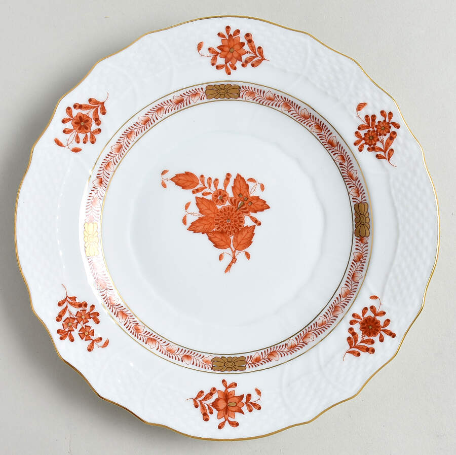 Chinese Bouquet Rust (AOG) Salad Plate by Herend-1