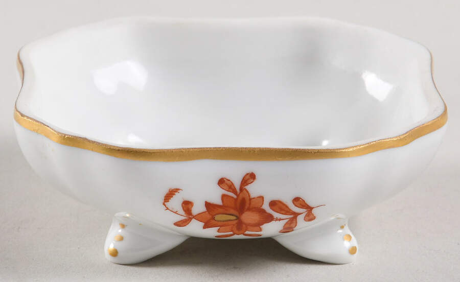 Chinese Bouquet Rust (AOG) Bon Bon No Lid by Herend-1
