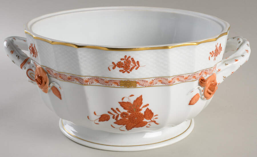 Chinese Bouquet Rust (AOG) Tureen No Lid by Herend-1