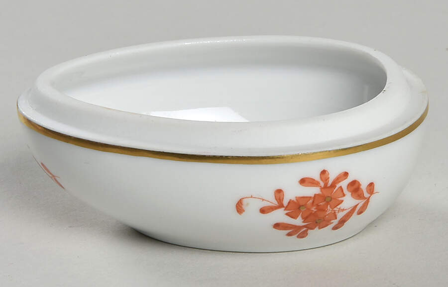 Chinese Bouquet Rust (AOG) Egg Box No Lid by Herend-1
