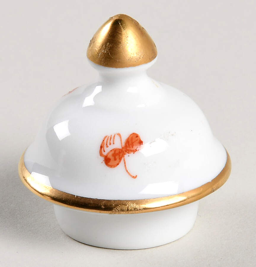 Chinese Bouquet Rust (AOG) Lid for Small Covered Vase by Herend-1