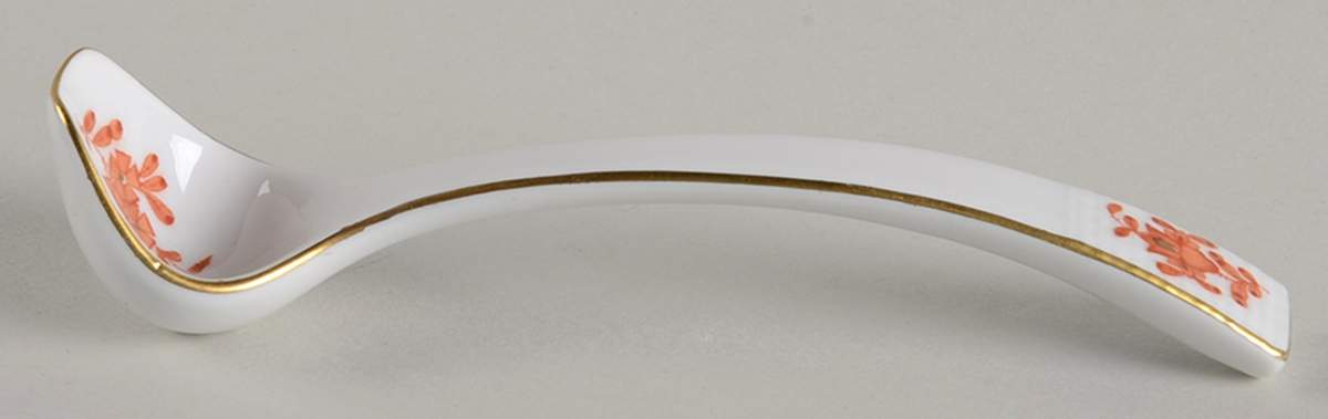 Chinese Bouquet Rust (AOG) Jam/Jelly Ladle (Solid Piece) by Herend-1
