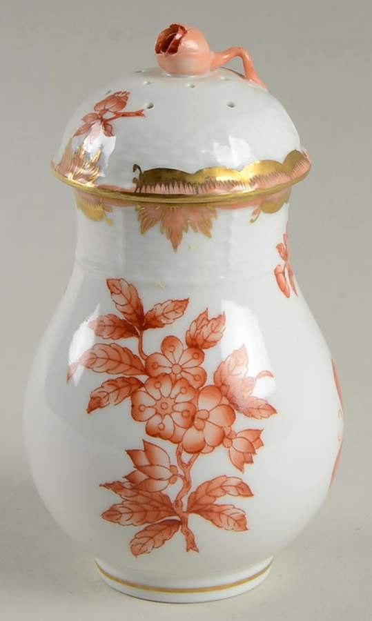 Fortuna (Vboh) Sugar Shaker &  Lid by Herend-1