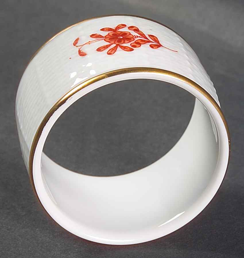 Chinese Bouquet Rust (AOG) Napkin Ring by Herend-1