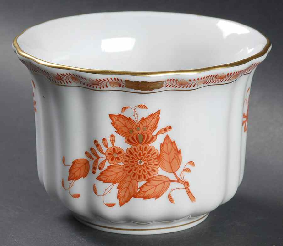 Chinese Bouquet Rust (AOG) 3" Cachepot by Herend-1