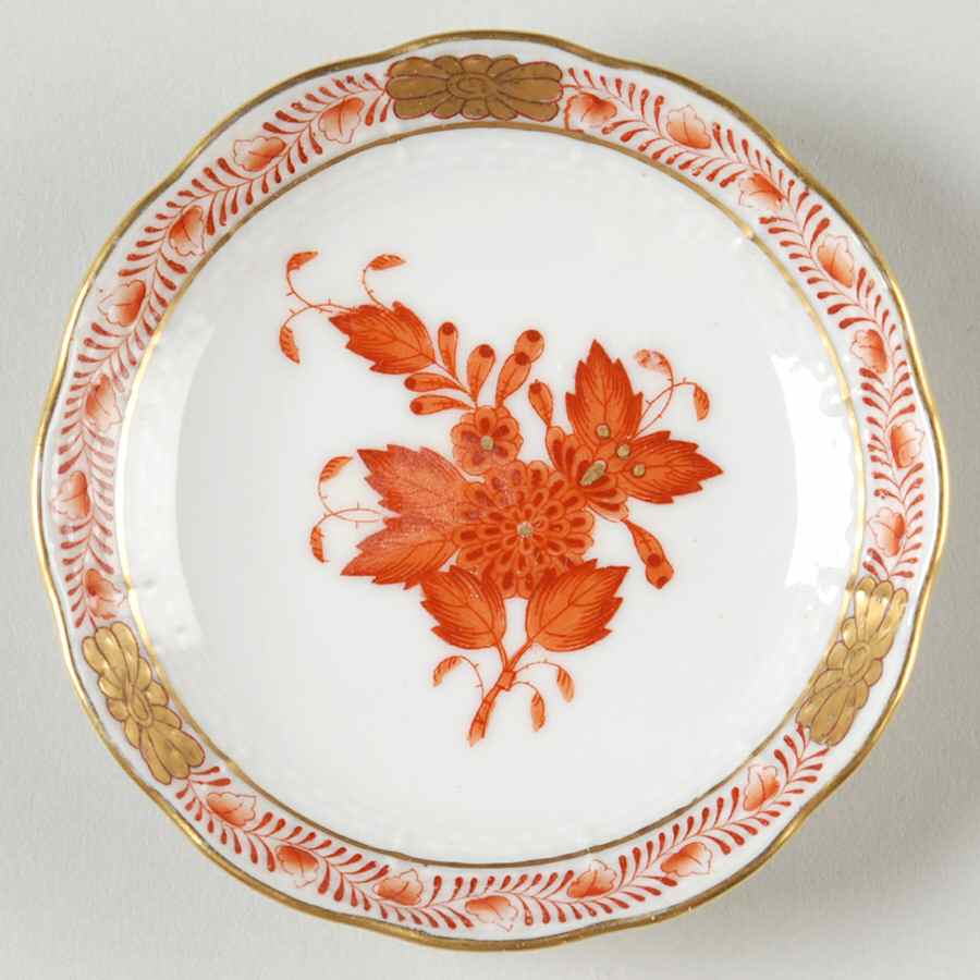 Chinese Bouquet Rust (AOG) 3" Ashtray by Herend-1
