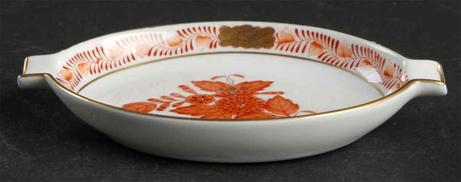 Chinese Bouquet Rust (AOG) 4" Ashtray by Herend-1