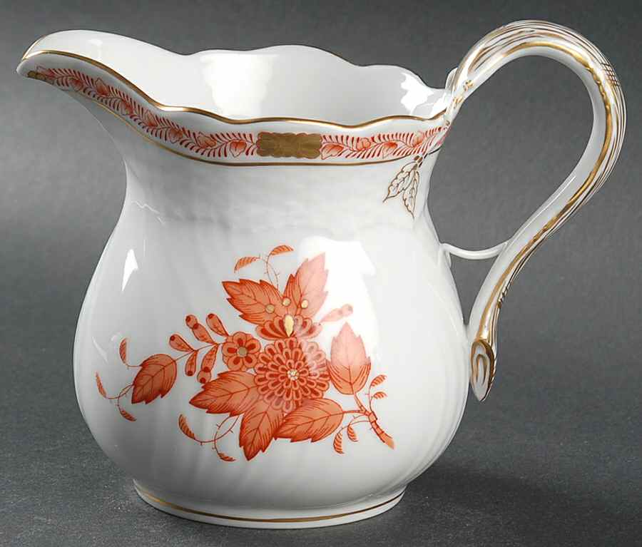 Chinese Bouquet Rust (AOG) 16 Oz Pitcher by Herend-1