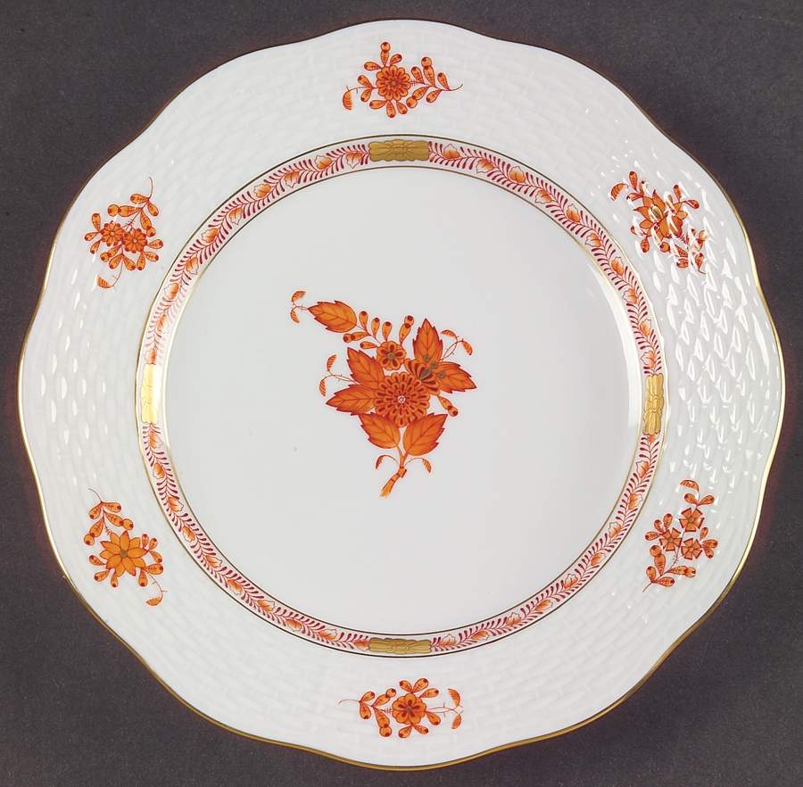 Chinese Bouquet Rust (AOG) Salad Plate by Herend-1