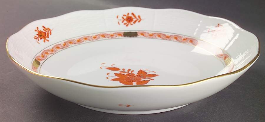 Chinese Bouquet Rust (AOG) 10" Round Vegetable Bowl by Herend-1