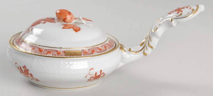 Chinese Bouquet Rust (AOG) Patty Pan & Lid by Herend-1