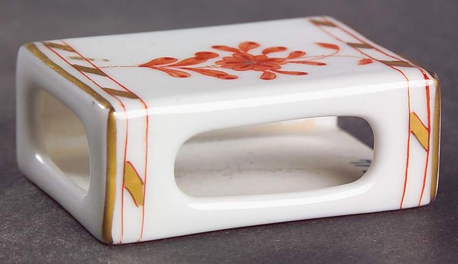 Chinese Bouquet Rust (AOG) Match Box Holder by Herend-1