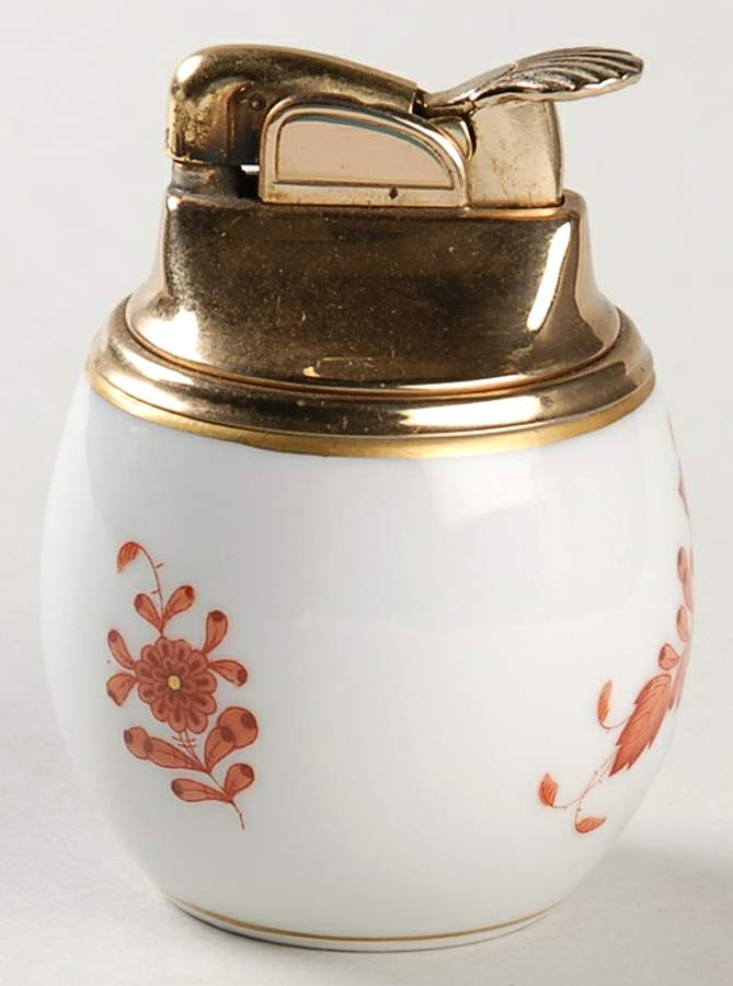Chinese Bouquet Rust (AOG) Cigarette Lighter by Herend-1