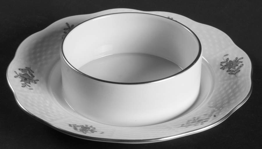 Chinese Bouquet Rust (AOG) Round Cheese Dish No Lid by Herend-1