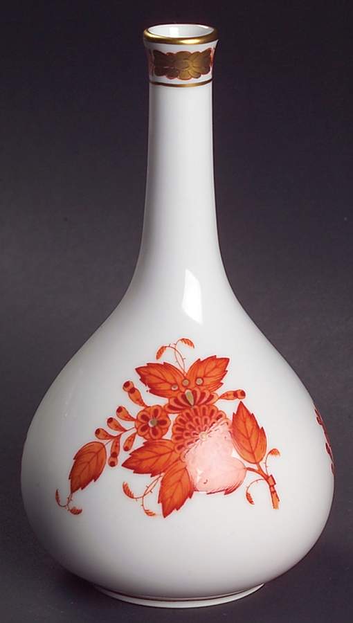 Chinese Bouquet Rust (AOG) 5" Bud Vase by Herend-1