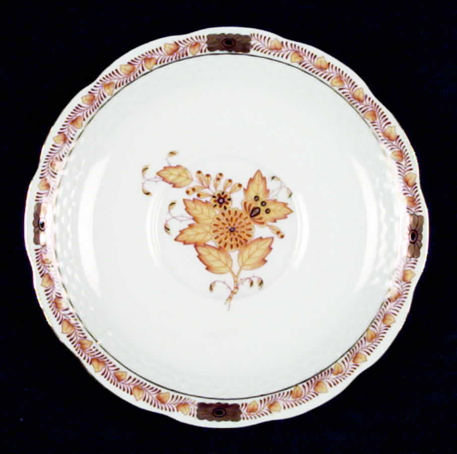 Chinese Bouquet Yellow (AJ) Saucer by Herend-1