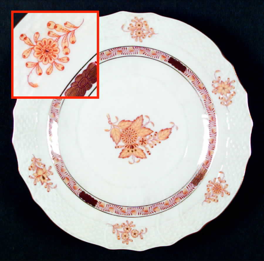 Chinese Bouquet Yellow (AJ) Salad Plate by Herend-1