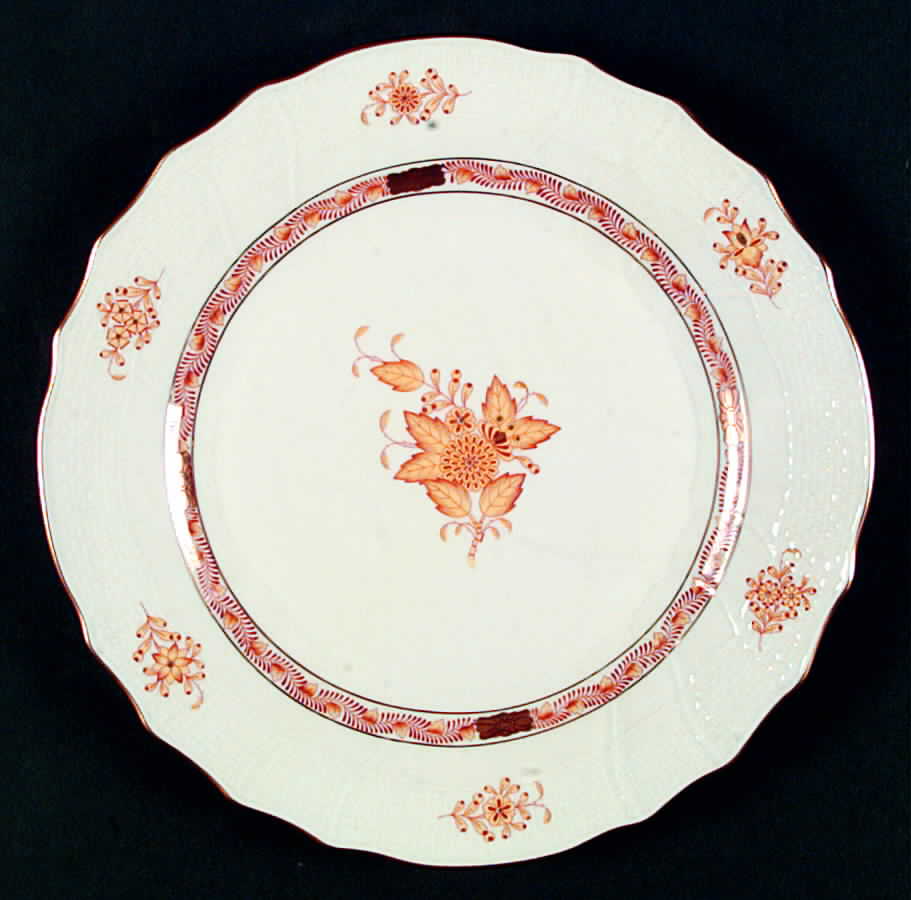 Chinese Bouquet Yellow (AJ) Dinner Plate by Herend-1