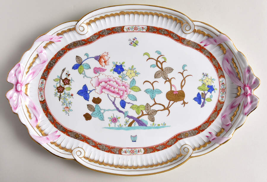 Chinois (Sh) 15" Oval Tray by Herend-1
