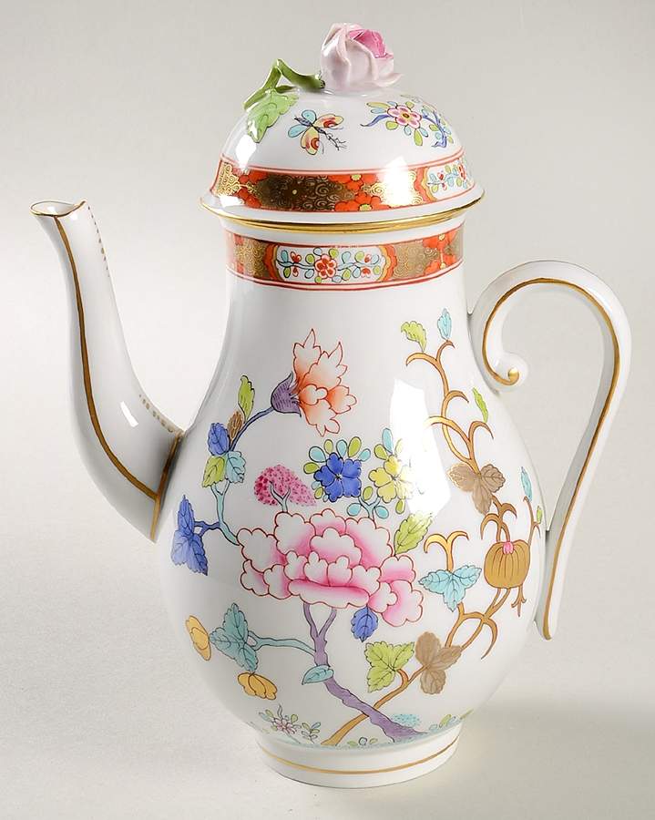 Chinois (Sh) Mini Coffee Pot & Lid by Herend-1