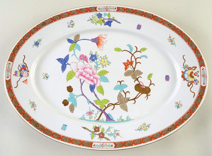 Chinois (Sh) 17" Oval Serving Platter by Herend-1