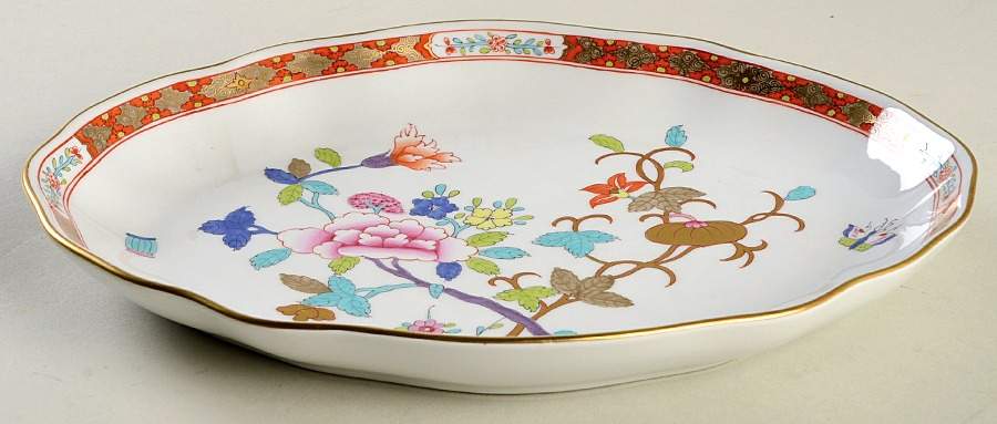 Chinois (Sh) 9" Oval Vegetable Bowl by Herend-1