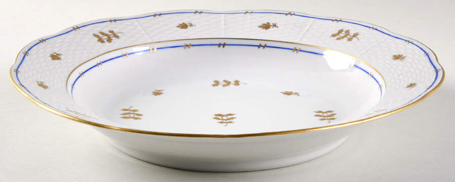Coronation (Bat) Large Rim Soup Bowl by Herend-1