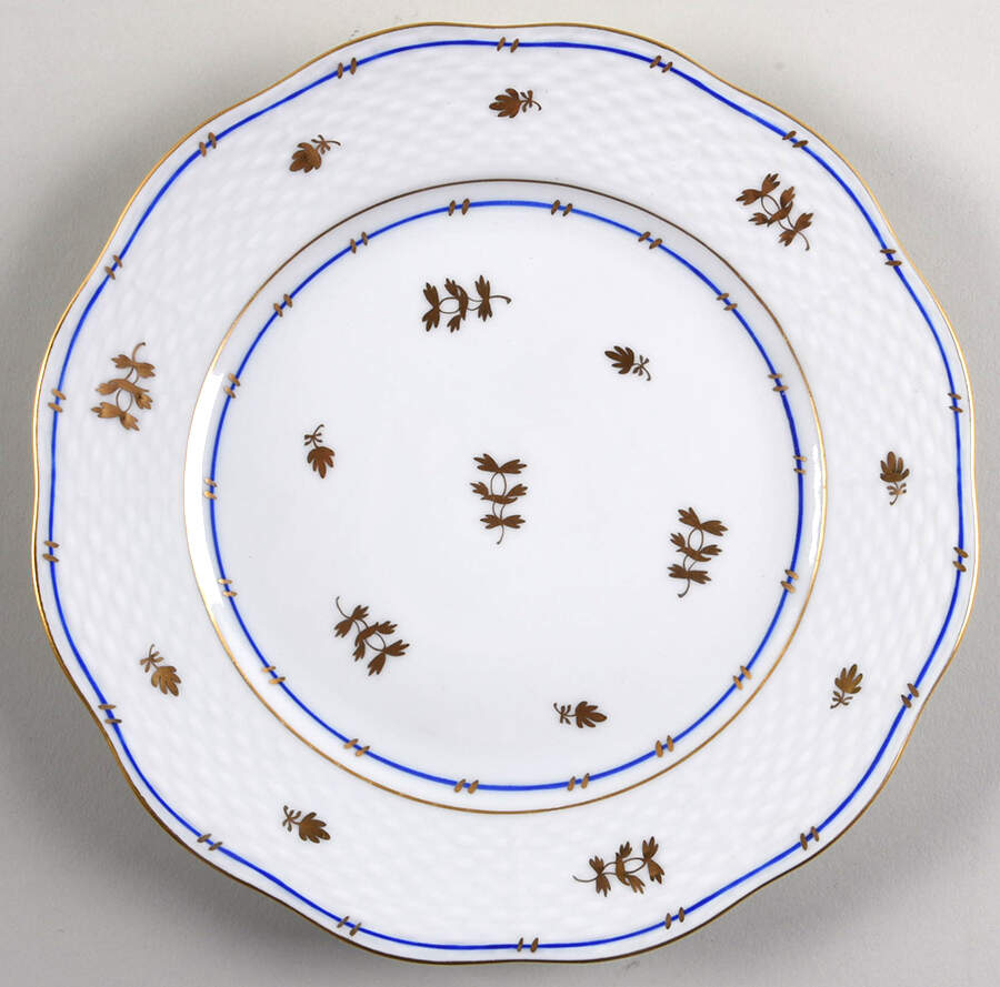 Coronation (Bat) Dessert/Pie Plate by Herend-1