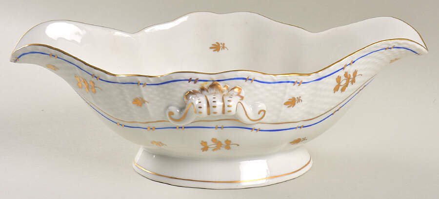 Coronation (Bat) Open Sauce Boat by Herend-1