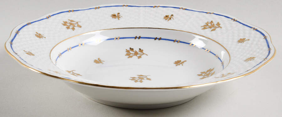 Coronation (Bat) Rim Soup Bowl by Herend-1