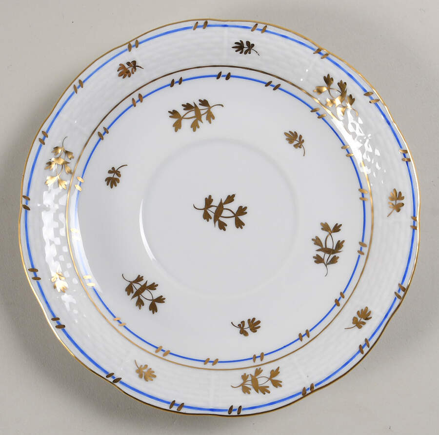 Coronation (Bat) Saucer for Cream Soup Bowl & Lid by Herend-1