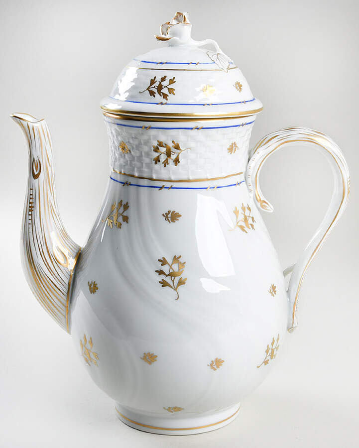 Coronation (Bat) Coffee Pot & Lid by Herend-1