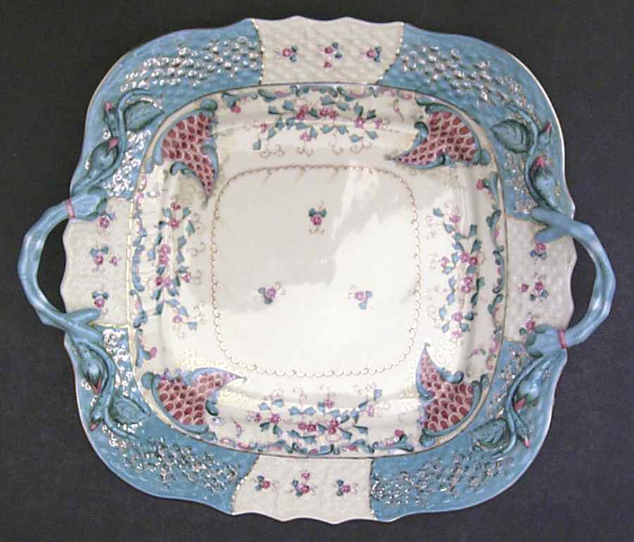 Cornucopia (Tca) Square Handled Cake Plate by Herend-1