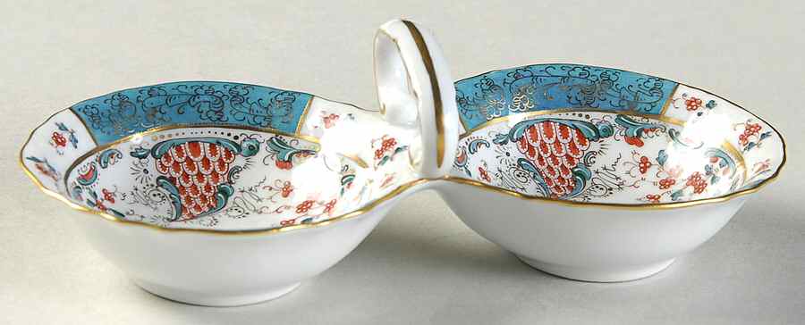 Cornucopia (Tca) Twin Salt Dip W/Center Handle by Herend-1