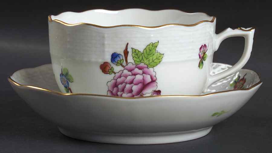 Eton Flat Cup & Saucer Set by Herend-1