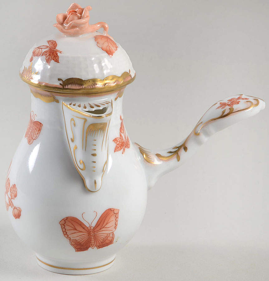 Fortuna (Vboh) Mini Coffee Pot & Lid by Herend-1