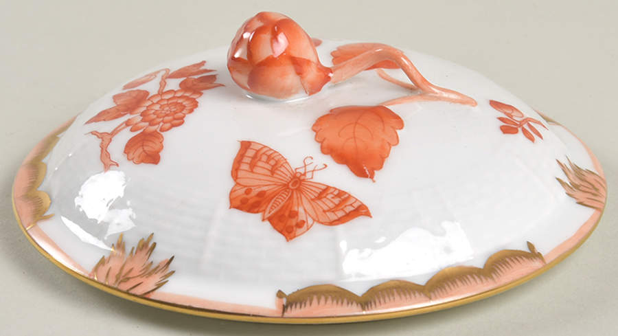 Fortuna (Vboh) Lid for Cream Soup Bowl by Herend-1