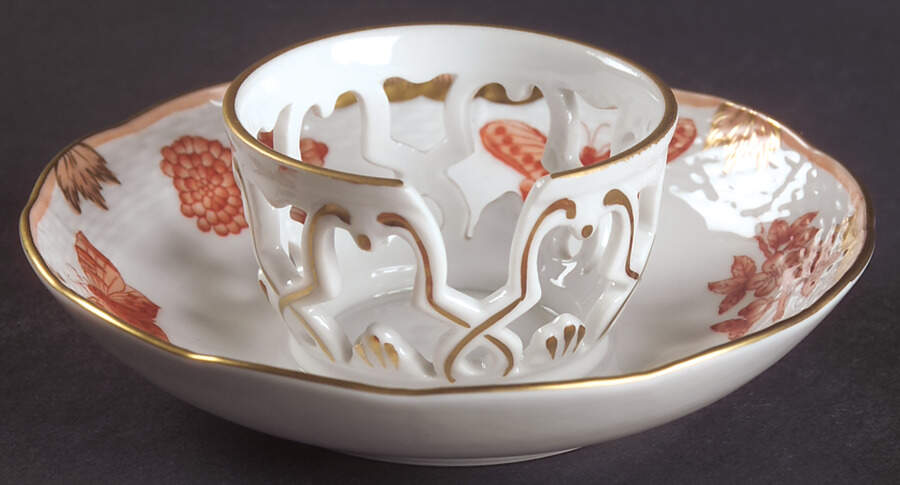 Fortuna (Vboh) Saucer for Trembleuse Cup by Herend-1